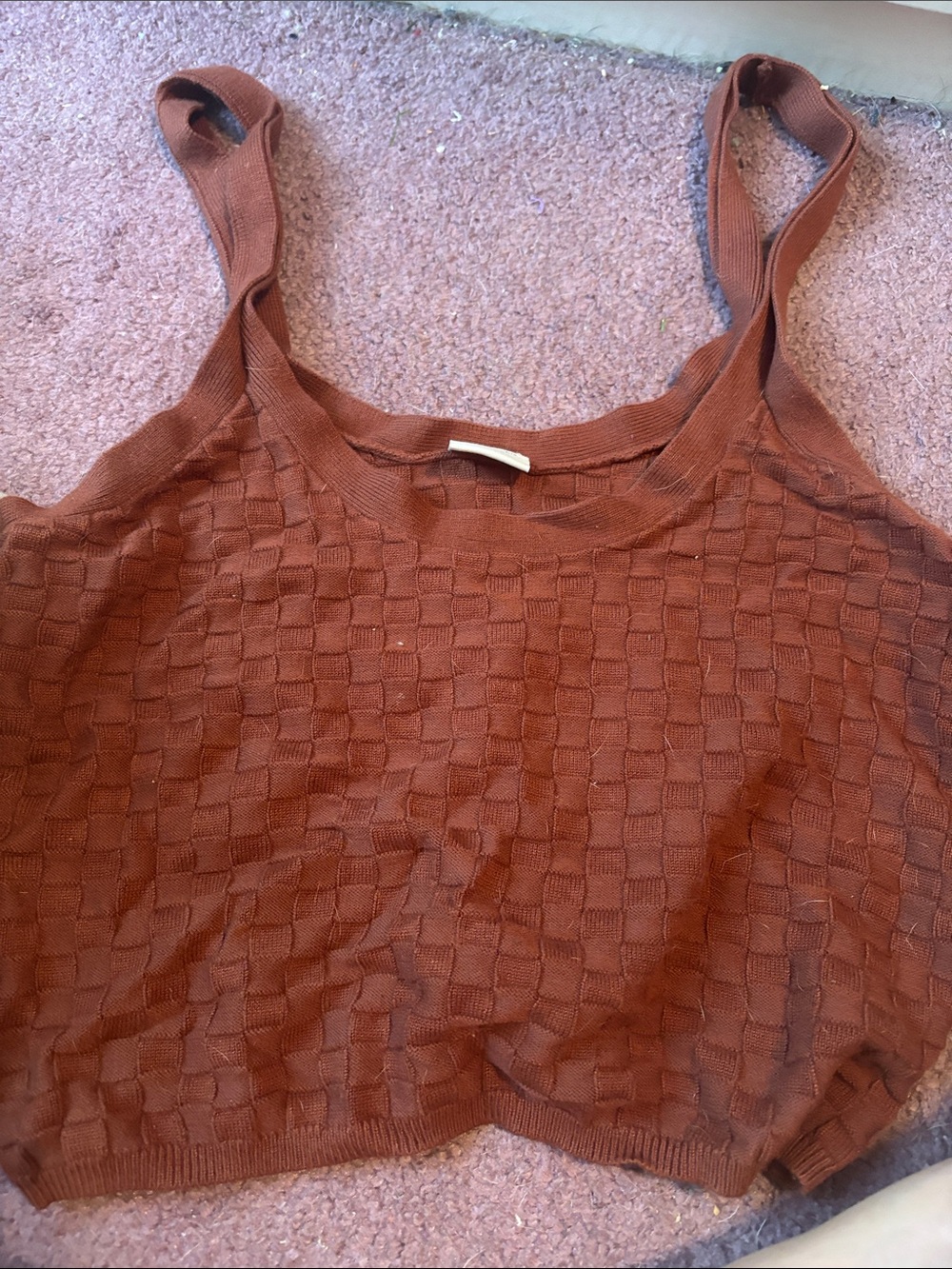 Abercrombie & Fitch Woven Rust Tank Top